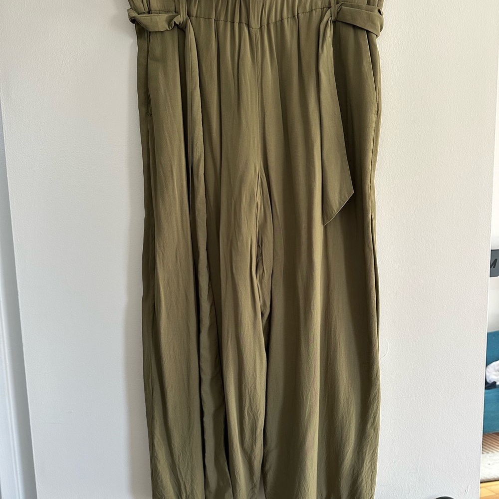 Olive Wide Leg Culottes